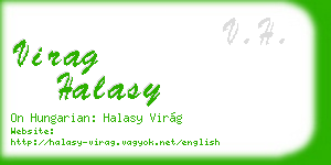 virag halasy business card